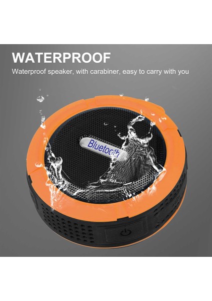 Su Geçirmez Taşınabilir Bluetooth Mini Hoparlör (Yurt Dışından)
