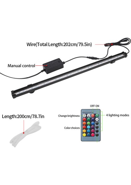 Uzaktan Kumandalı LED Akvaryum Işığı 30CM (Yurt Dışından) indirimleri