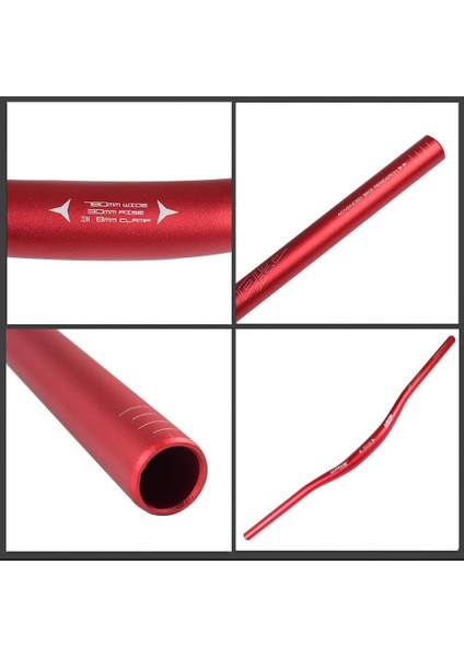 Alüminyum Kırmızı 31.8 780MM Riser Mtb Gidon