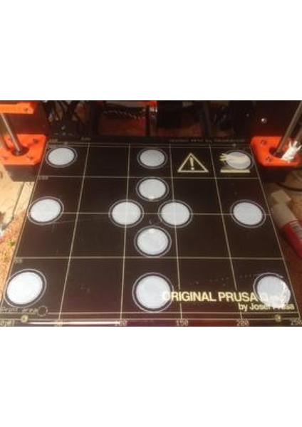 Prusa I3 Mk2 Yatak Seviyesi Test Yazdır Plastik Aparat