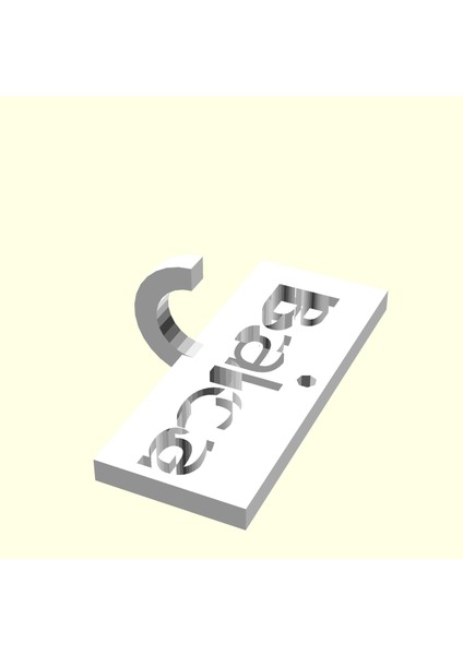 Balca Kişiye Özel Üretim Zincirsiz Anahtarlık Tutucu Sevgiliye Eşe Hediyelik Tag Askı Organik Plastikten