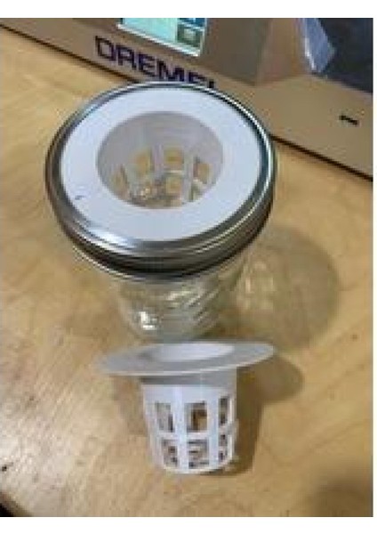 Wm Mason Kavanozu Için 2 Net Pot (Gerekli Destekler Yok) Plastik Aparat