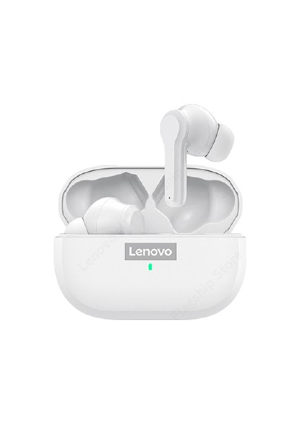 LP1S Tws Kablosuz Bluetooth 5.0 Kulakiçi Kulaklık Su Geçirmez Gürültü Önleyici Mikrofonlu - Beyaz (Yurt Dışından)
