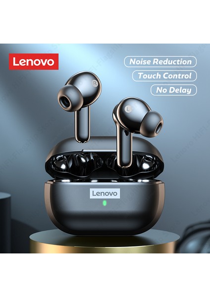 LP1S Tws Kablosuz Bluetooth 5.0 Kulakiçi Kulaklık Su Geçirmez Gürültü Önleyici Mikrofonlu - Beyaz (Yurt Dışından)