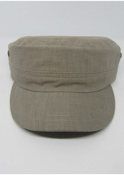 Koyu Bej Kastro Şapka Koyu Bej Castro Şapka Yazlık Kumaş