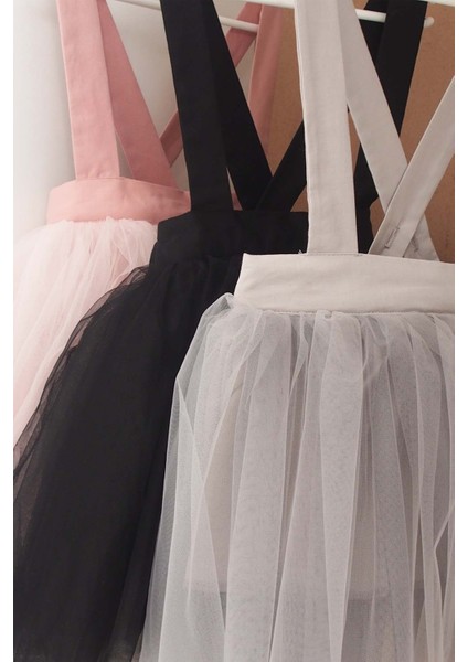 Pembe Kız Çocuk Tütü Elbise Bandana Takım 1-8 Yaş
