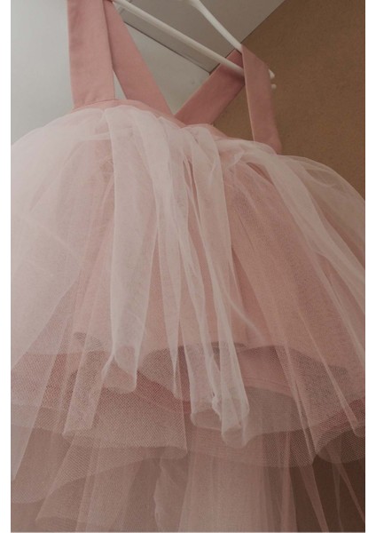 Pembe Kız Çocuk Tütü Elbise Bandana Takım 1-8 Yaş modelleri