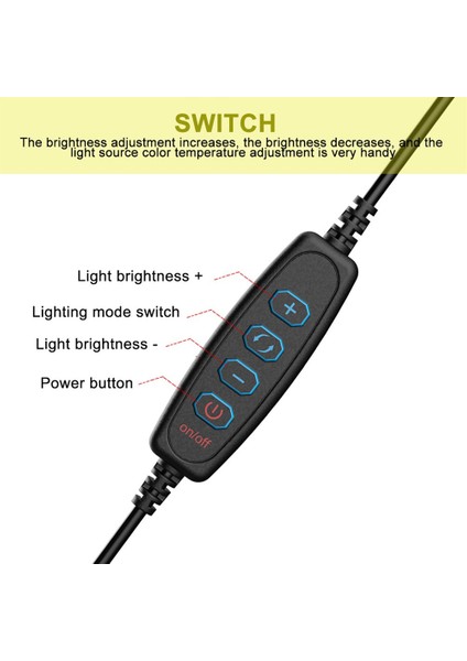 LED Işıklı Mikrofon ve Iki Telefon Tutucu Tripod (Yurt Dışından)
