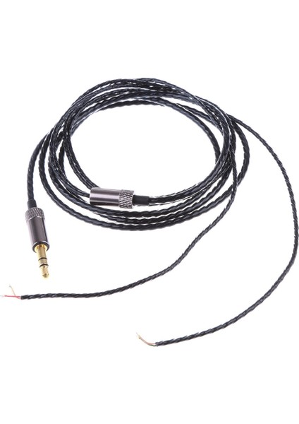 3.5mm Yedek Onarım Dıy Kablo Kablosu Tel Bağlantı Teli Kulak Kulaklık Siyah ve Gri (Yurt Dışından) fırsatları