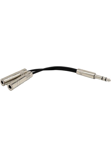 Erkek 2x 1/4 "trs Dişi Ses Y Splitter Ses Hoparlör Kablosu (Yurt Dışından)