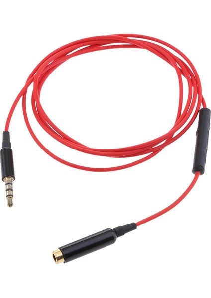 3.5mm Erkek Dişi Ste Ses Kablosu W / Uzaktan ve Mic, (Yurt Dışından)