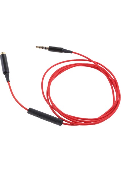 3.5mm Erkek Dişi Ste Ses Kablosu W / Uzaktan ve Mic, (Yurt Dışından)