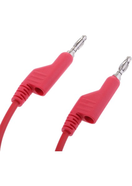 4mm Istiflenebilir Muz Fiş Tel Silikon Test Kablosu Kurşun Kırmızı (Yurt Dışından)