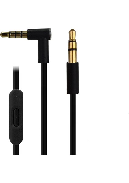 3.5mm Ses Kablosu Kordon Yedek Beats Solo Hd Studio Pro Siyah Siyah Için (Yurt Dışından)