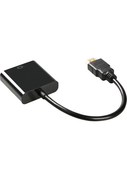 HDMI Kablosu HDMI VGA Dijital Ses Dönüştürücü Bilgisayar Siyah Için 1080 P Projektör (Yurt Dışından)