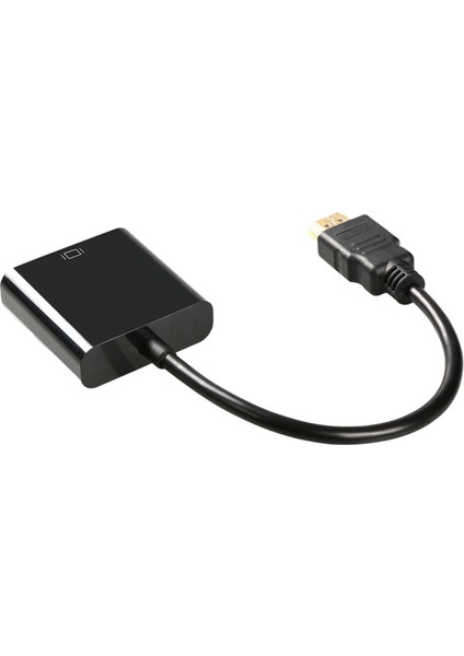 HDMI Kablosu HDMI VGA Dijital Ses Dönüştürücü Bilgisayar Siyah Için 1080 P Projektör (Yurt Dışından)