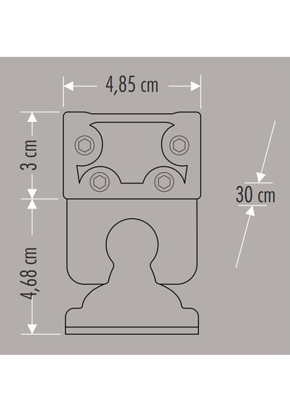 12W 30CM Amber Gold Wallwasher CT-4695 modelleri