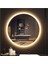 Global Led Mirror Dnr-Mirror 70 cm Kumlamalı Ledli Yuvarlak Ayna Banyo Aynası Dekoratif Ayna Boy Ayna Salon Duvar Ayna 5