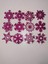 Pembe Kar Tanesi Simli Eva Ağaç ve Hediye Süsü 8X8CM 12 Li 1