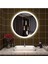90 cm Kumlamalı Yuvarlak Ledli Ayna Banyo Aynası Dekoratif Ayna Boy Ayna Salon Duvar Ayna 5