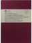 Cizgisiz Defter -Özel El Yapımı, El Dikişi, (Iplik Dikiş) Viskon Kumaş Ciltleme A/4 "benzersiz Ürün" Bordo 2