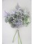 Yapay Lüx 3lü Pastel Bitki Dalı 32 cm Yeşil-Mor 1
