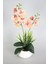 Dekoratif 2li Mini Yapay Islak Orkide Tanzimi 50 cm Somon 1