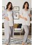 Kısa Kol Desenli Lohusa Pijama Sabahlık Takım Effort 8014 2