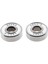 16 Parça 608 Rs Abec-9 Kaykay Rulman 8X22X7MM Longboard Hokey Beyaz Için 4