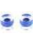 2x 60MM Longboard Kaykay Cruiser LED Işık Up Temizle Renk Tekerlekler Mavi 1