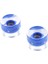 2x 60MM Longboard Kaykay Cruiser LED Işık Up Temizle Renk Tekerlekler Mavi 5