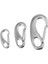Paslanmaz Çelik Yumurta Şekli Bahar Yapış Klip Kanca Hızlı Bağlantı Carabiner 48X22MM(Yurt Dışından) 3