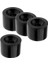 4 Adet 70X51MM Pro Boş Kaykay Pu Tekerlekler Longboard Cruiser Wheels Siyah 1