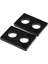 2x 1 Çift Yedek 6mm Siyah Pe Longboard & Kaykay Yükselticiler Şok Pedleri 3