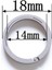Magideal 2 Adet Titanyum Klip Kanca Mini Carabiner Anahtarlık Tutucu Kamp 18MM 4