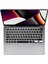 Macbook Pro 14.2 İnç A2442 / A2779 / A992 / A2918 / A3112 / A3185 / A3401 Klavye koruma siyah 2