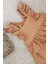 Askıları Fırfırlı Kat Kat Taba Kız Çocuk Elbise Bandana Takım 1-8 Yaş 3