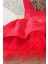 Kırmızı Puantiyeli Kız Çocuk Tütü Elbise Bandana Takım 1-8 Yaş 3