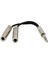Erkek 2x 1/4 "trs Dişi Ses Y Splitter Ses Hoparlör Kablosu (Yurt Dışından) 1