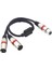 2x Xlr Splitter Dişi Çift Erkek 3-Pin Y Kablo Mikrofon Ses Adaptörü (Yurt Dışından) 2