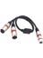 2x Xlr Splitter Dişi Çift Erkek 3-Pin Y Kablo Mikrofon Ses Adaptörü (Yurt Dışından) 4