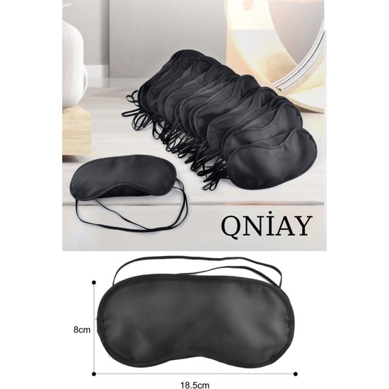 Qniay Uyku Göz Bandı Maskesi Işık Önleyici Gözlük Maske Bant (1ADET)