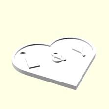 Aldım Geldi L & Y Kişiye Özel Üretim Zincirsiz Kalp Aşk Anahtarlık Sevgiliye Eşe Hediyelik Tag Organik Plastikten