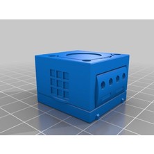 Aldım Geldi Gamecube Anahtarlık  Hediyelik Organik Plastikten Zincirsiz