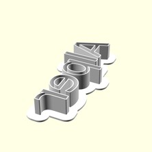 Aldım Geldi Alper Kişiye Isime Isme Özel Üretim Kurabiye Kek Kalıbı Sevgiliye Eşe Hediyelik Kalıp Hediyesi Organik Plastik