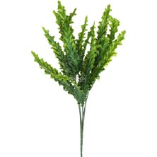 Yapay Çiçek Deposu Plastik Dalgalı Yeşillik Demeti 40 Cm
