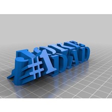 Aldım Geldi Babalar Günü - # 1 Baba Şaka Ödülü Plastik Aparat