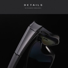 Trendy Açık Spor Polarize Güneş Gözlüğü Gözlük, Anti-Darbeli Yarış Sürme Motosiklet Gözlük Uv-Goggles - Mavi