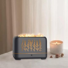 Serin Mist Nemlendirici Uçucu Yağ Difüzör Sessiz 200 ml Kreş Odası Dekor Siyah(Yurt Dışından)