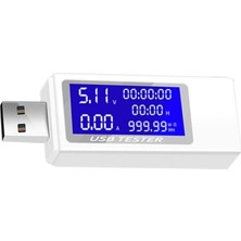 USB Akım Gerilim Dedektörü Voltmetre Ampermetre Test Cihazı 9 1